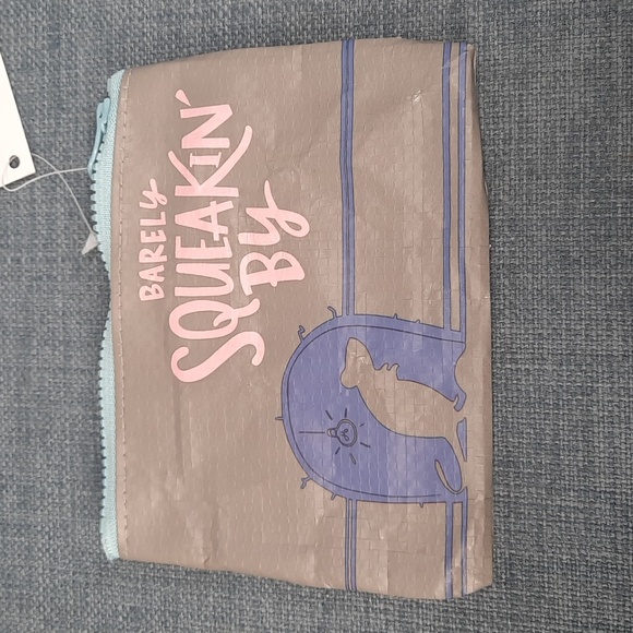 Coin Purse Wallet Post Consumer Recycled Material Barely Squeakin' By Mouse Mice - Picture 2 of 5